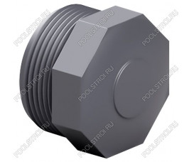 Заглушка ПВХ Effast RERTAE025C с наружной резьбой d3/4 Заглушка ПВХ Effast RERTAE025C с наружной резьбой d3/4
