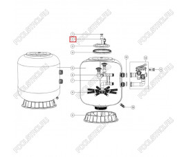 Крепежная планка для смотрового окна фильтра Aquaviva L1200-2500 Крепежная планка для смотрового окна фильтра Aquaviva L1200-2500