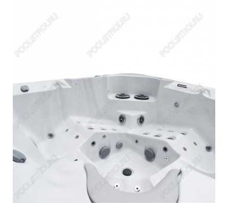 Гидромассажный бассейн IQUE Dreamline-II 2200-II-DD-BPM (WiFi+MICROSILK) (220х220х96 см), Brushedwalnut
