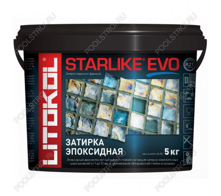 Затирочная смесь Litokol STARLIKE EVO Bianco Assoluto S.100, 5 кг